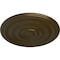Ekena Millwork Carton Smooth Ceiling Medallion (Fits Canopies up to 9 1/8"), Hnd-Painted Brass, 29 1/8"OD x 1 1/2"P CM29CABRS - alternate 2